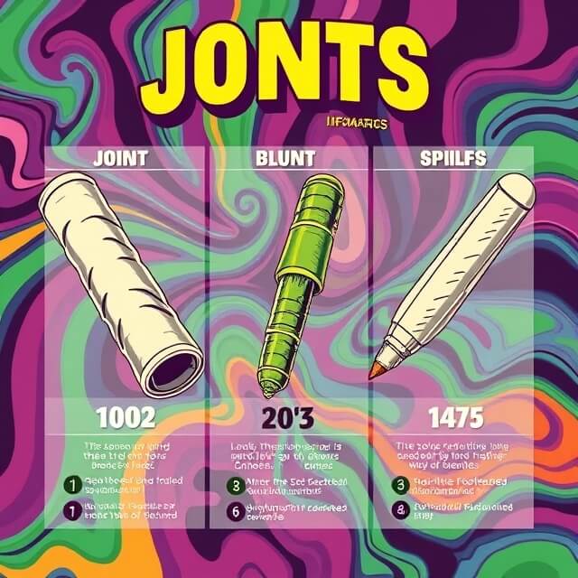 whats the difference between Joint blunt and spilff