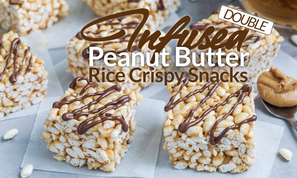 infused peanut butter rice cripsy snacks
