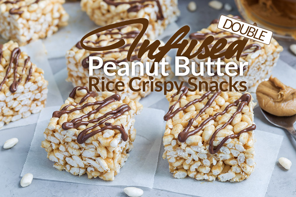 infused peanut butter rice cripsy snacks