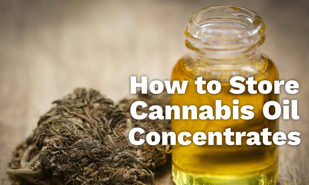 storing cannabis oil concentrates